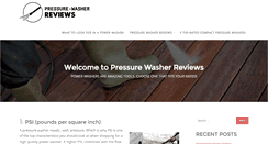 Desktop Screenshot of pressure-washer-reviews.com