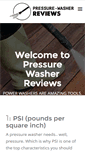 Mobile Screenshot of pressure-washer-reviews.com